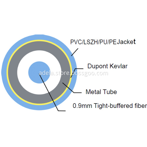 Simplex armored cable